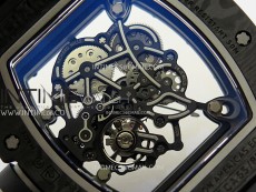 RM055 White inner Bezel Black Crown NTPT/Ti ZF 1:1 Best Edition on Black Rubber Strap RMUL2 Super Clone