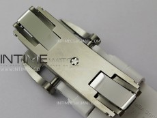 RM055 White inner Bezel White Crown NTPT/Ti ZF 1:1 Best Edition on White Rubber Strap RMUL2 Super Clone