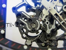RM055 Black Carbon Bezel Black Crown NTPT/Ti ZF 1:1 Best Edition on Red Rubber Strap RMUL2 Super Clone