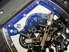 RM055 RG Inner Bezel Black Crown NTPT/NTPT ZF 1:1 Best Edition on Black Rubber Strap RMUL2 Super Clone