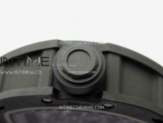 RM055 RG Inner Bezel Black Crown NTPT/NTPT ZF 1:1 Best Edition on Black Rubber Strap RMUL2 Super Clone