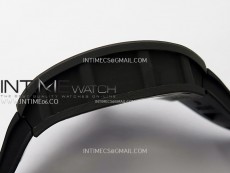 RM055 RG Inner Bezel Black Crown NTPT/NTPT ZF 1:1 Best Edition on Black Rubber Strap RMUL2 Super Clone
