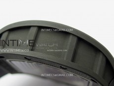 RM055 RG Inner Bezel Black Crown NTPT/NTPT ZF 1:1 Best Edition on Black Rubber Strap RMUL2 Super Clone