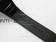 RM055 RG Inner Bezel Black Crown NTPT/NTPT ZF 1:1 Best Edition on Black Rubber Strap RMUL2 Super Clone