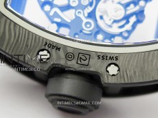 RM055 RG Inner Bezel Black Crown NTPT/NTPT ZF 1:1 Best Edition on Black Rubber Strap RMUL2 Super Clone