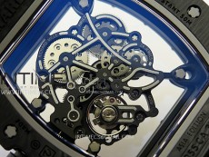 RM055 RG Inner Bezel Black Crown NTPT/NTPT ZF 1:1 Best Edition on Black Rubber Strap RMUL2 Super Clone
