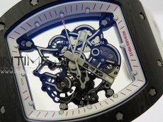 RM055 White Inner Bezel Black Crown NTPT/NTPT ZF 1:1 Best Edition on White Rubber Strap RMUL2 Super Clone