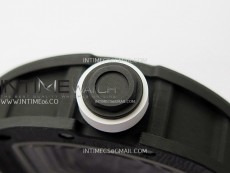 RM055 White Inner Bezel Black Crown NTPT/NTPT ZF 1:1 Best Edition on White Rubber Strap RMUL2 Super Clone