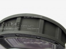 RM055 White Inner Bezel Black Crown NTPT/NTPT ZF 1:1 Best Edition on White Rubber Strap RMUL2 Super Clone