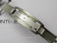 RM055 White Inner Bezel Black Crown NTPT/NTPT ZF 1:1 Best Edition on White Rubber Strap RMUL2 Super Clone
