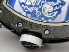 RM055 White Inner Bezel Black Crown NTPT/NTPT ZF 1:1 Best Edition on White Rubber Strap RMUL2 Super Clone