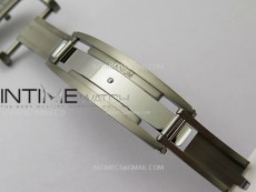 RM055 Blue Inner Bezel Black Crown NTPT/NTPT ZF 1:1 Best Edition on White Rubber Strap RMUL2 Super Clone