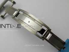 RM055 Blue Inner Bezel Black Crown NTPT/NTPT ZF 1:1 Best Edition on Blue Rubber Strap RMUL2 Super Clone