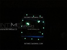 RM055 Blue Inner Bezel Black Crown NTPT/NTPT ZF 1:1 Best Edition on Blue Rubber Strap RMUL2 Super Clone