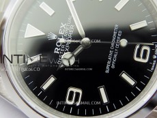 Explorer 124270 36mm 904L Steel KRF 1:1 Best Edition Black Dial on SS Bracelet V2