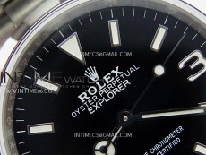 Explorer 124270 36mm 904L Steel KRF 1:1 Best Edition Black Dial on SS Bracelet V2