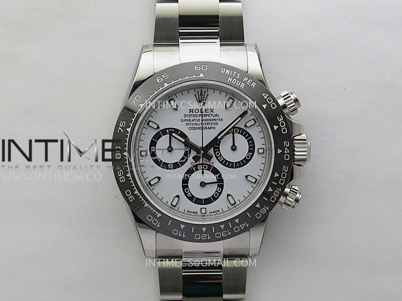 Daytona 116500 904L SS VSF 1:1 Best Edition White Dial on 904L SS Bracelet DD4130