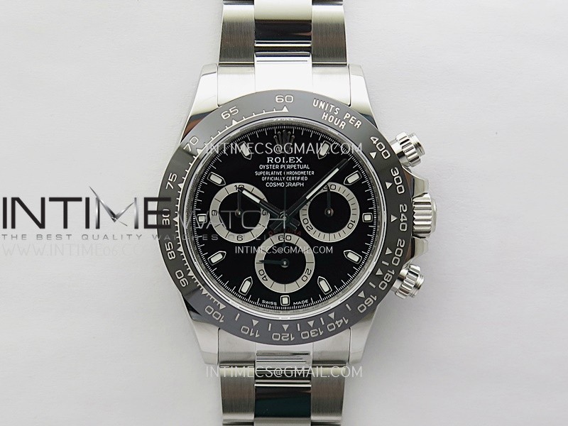 Daytona 116500 904L SS VSF 1:1 Best Edition Black Dial on 904L SS Braclet SA4130