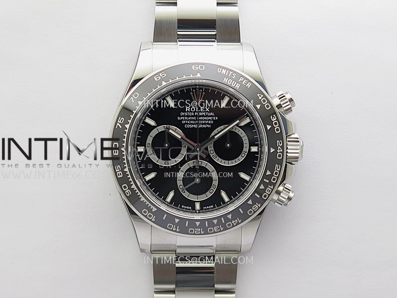Daytona 126500 904L SS VSF 1:1 Best Edition Black Dial on 904L SS Bracelet DD4131