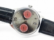PORTUGUESE REAL PR SS GARY DIAL Gold Numbers ZF 1:1 BEST EDITION ON BLACK LEATHER STRAP A52010