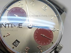 PORTUGUESE REAL PR SS GARY DIAL Gold Numbers ZF 1:1 BEST EDITION ON BLACK LEATHER STRAP A52010