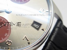 PORTUGUESE REAL PR SS GARY DIAL Gold Numbers ZF 1:1 BEST EDITION ON BLACK LEATHER STRAP A52010