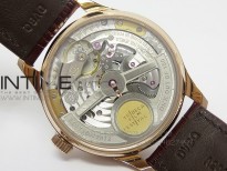 PORTUGUESE REAL PR RG GARY DIAL Gold Numbers ZF 1:1 BEST EDITION ON BLACK LEATHER STRAP A52010