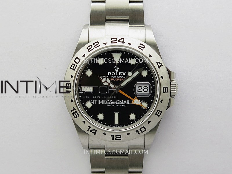Explorer II 42mm 226570 904L V2 SS QF 1:1 Best Edition Black Dial on Bracelet DD3285 CHS