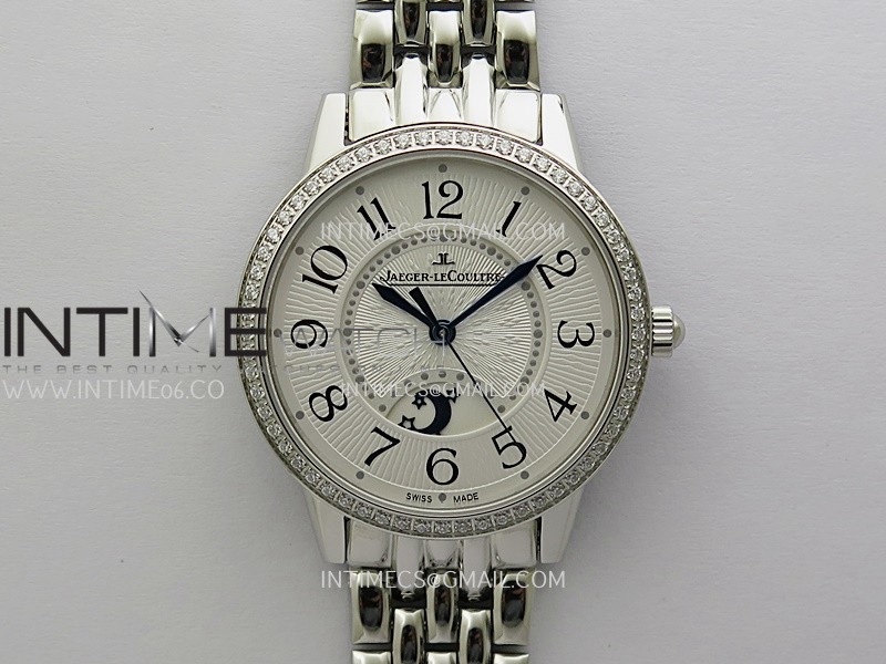 Rendez-Vous Night and Day Diamond Bezel SS APSF 1:1 Best Edition White Textured Dial SS Bezel on SS Bracelet Super Clone A898 Rendez-Vous Night and Day Diamond Bezel SS APSF 1:1 Best Edition White Textured Dial SS Bezel on SS Bracelet Super Clone A898