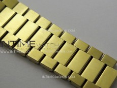Daydate 128238 36mm Colour Jigsaw Puzzle YG QF Best Edition Turquoise Blue Dial on YG President Bracelet A2834