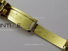 Daydate 128238 36mm Colour Jigsaw Puzzle YG QF Best Edition Turquoise Blue Dial on YG President Bracelet A2834