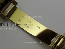 Daydate 128238 36mm Colour Jigsaw Puzzle YG QF Best Edition Turquoise Blue Dial on YG President Bracelet A2834