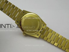 Daydate 128238 36mm Colour Jigsaw Puzzle YG QF Best Edition Turquoise Blue Dial on YG President Bracelet A2834