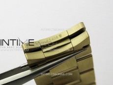 Daydate 128238 36mm Colour Jigsaw Puzzle YG QF Best Edition Turquoise Blue Dial on YG President Bracelet A2834