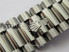 Daydate 128239 36mm Colour Jigsaw Puzzle SS QF Best Edition Turquoise Blue Dial on SS President Bracelet A2834