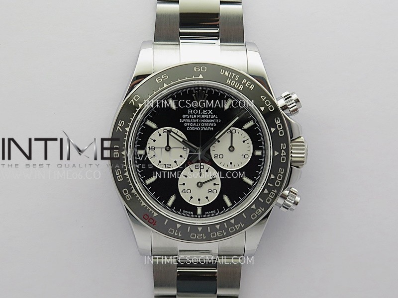 Daytona 126529 Le Mans Gain Weight QF 1:1 Best Edition Black Dial On SS Bracelet SH4132 V9