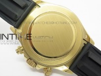 Daytona YG BP Version Gold Dial Sticks Markers On Rubber Strap A7750@6