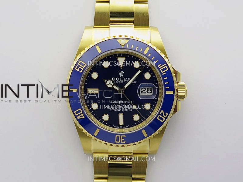Submariner 126618 LB YG THBF 1:1 Best Edition Blue Dial On YG Bracelet SH3235