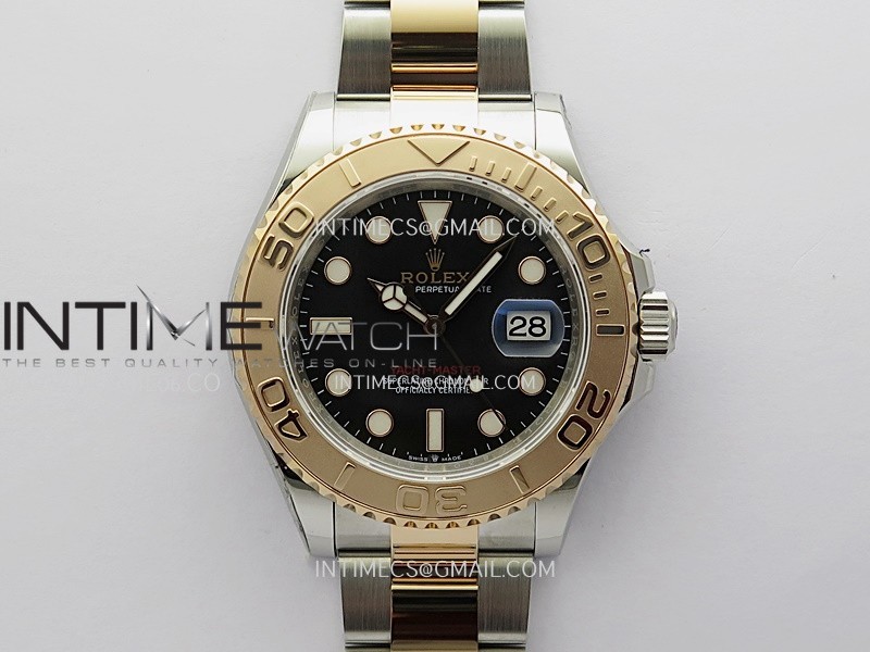 Yacht-Master 126621 SS/RG TWSF 1:1 Best Edition Black Dial On SS/RG Bracelet SA3235