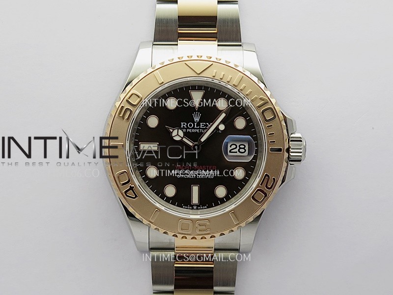 Yacht-Master 126621 SS/RG TWSF 1:1 Best Edition Brown Dial On SS/RG Bracelet SA3235