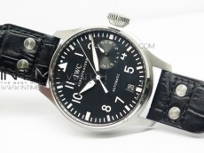 Big Pilot IW500901 ZF 1:1 Best Edition Black Dial on Black Leather Strap A51111