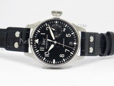 Big Pilot IW500901 ZF 1:1 Best Edition Black Dial on Black Leather Strap A51111