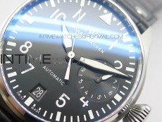 Big Pilot IW500901 ZF 1:1 Best Edition Black Dial on Black Leather Strap A51111