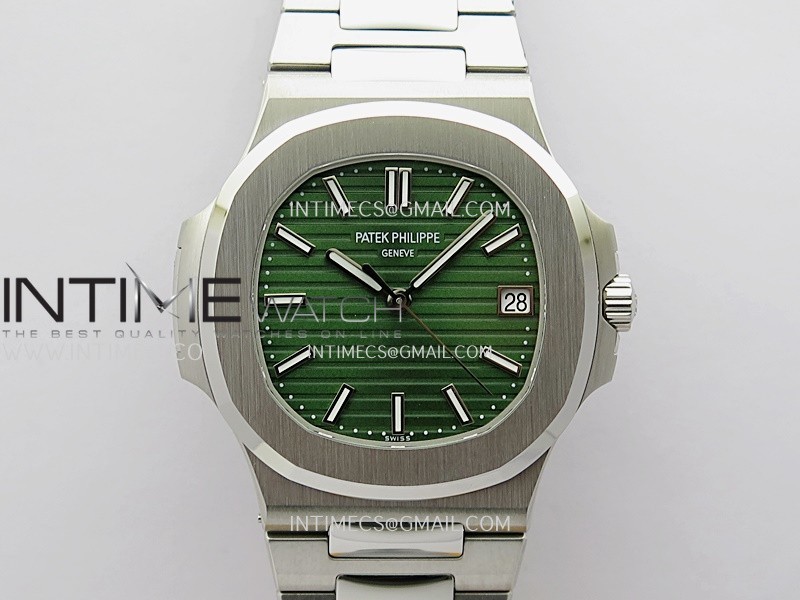 Nautilus 5711/1A 3KF 1:1 Best Edition Green Textured Dial on SS Bracelet A330 Super Clone V2