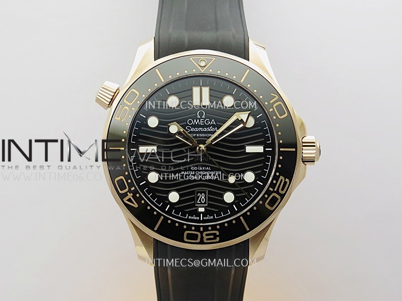 2018 Seamaster Diver 300M Black Ceramic Bezel RG VSF 1:1 Best Edition Black Dial On Black Rubber Strap A8801 2018 Seamaster Diver 300M Black Ceramic Bezel RG VSF 1:1 Best Edition Black Dial On Black Rubber Strap A8801
