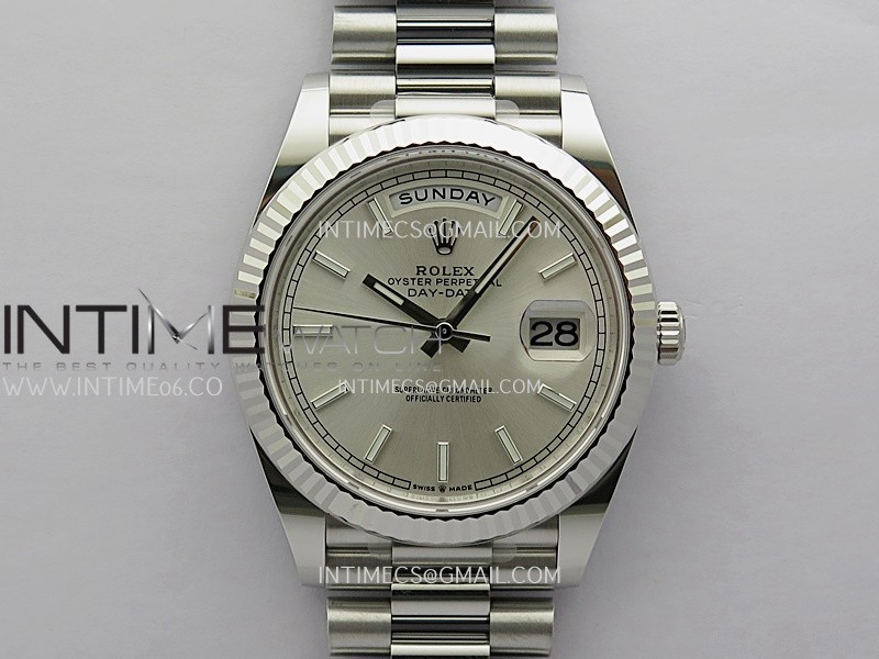 Day Date 228239 40mm Gain Weight V3 THBF 1:1 Best Edition Silver Dial Stick Marker On President Bracelet VR3255 Day Date 228239 40mm Gain Weight V3 THBF 1:1 Best Edition Silver Dial Stick Marker On President Bracelet VR3255