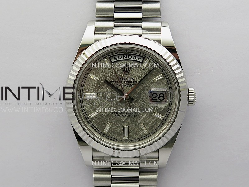 Day Date 228239 40mm Gain Weight V3 THBF 1:1 Best Edition Meteorite Dial T Diamond Marker On President Bracelet VR3255 Day Date 228239 40mm Gain Weight V3 THBF 1:1 Best Edition Meteorite Dial T Diamond Marker On President Bracelet VR3255