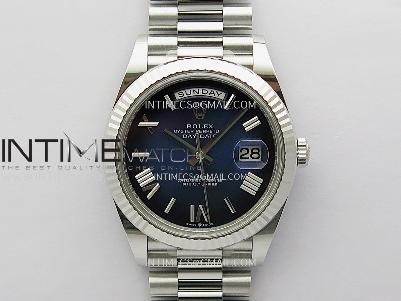Day Date 228239 40mm Gain Weight V3 THBF 1:1 Best Edition Blue Ombre Dial Roman Marker On President Bracelet VR3255 Day Date 228239 40mm Gain Weight V3 THBF 1:1 Best Edition Blue Ombre Dial Roman Marker On President Bracelet VR3255