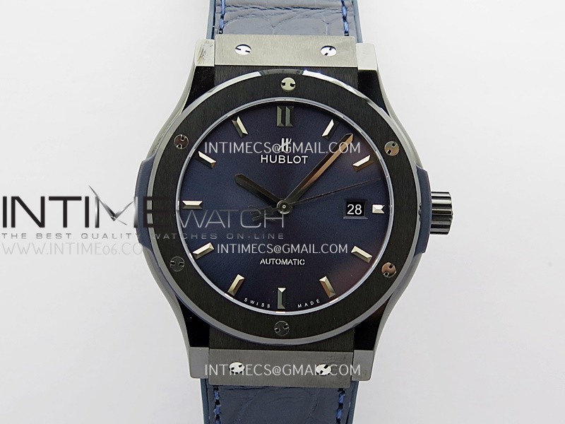 Classic Fusion 42mm Ceramic JJZF 1:1 Best Edition Blue Dial On Blue Gummy Strap Classic Fusion 42mm Ceramic JJZF 1:1 Best Edition Blue Dial On Blue Gummy Strap