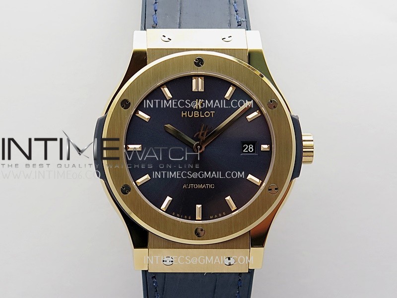 Classic Fusion 42mm RG JJZF 1:1 Best Edition Blue Dial On Blue Gummy Strap Classic Fusion 42mm RG JJZF 1:1 Best Edition Blue Dial On Blue Gummy Strap